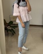 شومیز لینن نیلو - تصویر 3