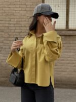 شومیز لینن سانچی کهربا - تصویر 2