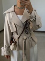 ترنچ کت لینن - تصویر 4